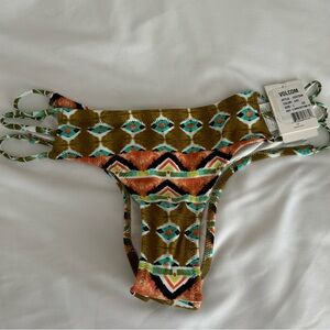 Volcom Aztec cheeky bikini bottom
